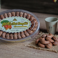 Venta al por Mayor de Nueces de Anacardo Orgánicas Tostadas y Saladas Dong Phu Premium W180 400g en Caja Ovalada de Regalo - Precio Directo de Fábrica Internacional