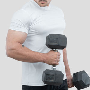 T-shirt de sport pour homme, été, prix bas, haute qualité, jersey polyester, t-shirt de compression, vêtement de sport. - Product Image 5