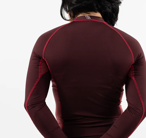 เสื้อแรชการ์ดแขนยาวสำหรับผู้ชาย/ผู้หญิง น้ำหนัก 240 กรัม ผลิตจากโพลีเอสเตอร์/ไนลอน สำหรับปี 2026 ลายพิมพ์แบบรีดร้อน เป็นมิตรต่อสิ่งแวดล้อม พร้อมโลโก้แบบกำหนดเอง - Product Image 2