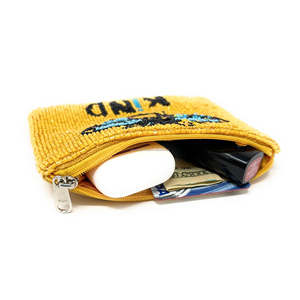 Custom Handmade Beaded Embroidered Coin Purse <b>Bee</b> Design Soft Durable Eco-Friendly Zipper <b>Gift</b> Pouch for Women Girls Wholesale - Product Image 3