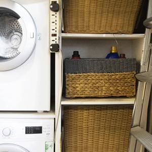 Juego de 2 cestas con ruedas y bordes de plástico tipo ratán. Cesta de almacenamiento hecha a mano. Venta al por mayor. Ecológico. Hecho en Vietnam. - Product Image 5