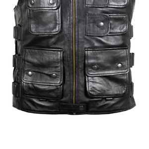 Chaleco de Diseño Premium para Hombre, Poliéster/Algodón, Cuello en V, Cierre de Cremallera, 220g, Múltiples Bolsillos, Corte Regular, Ropa de Otoño - Product Image 3