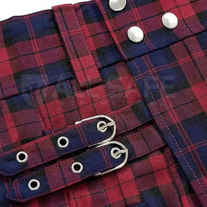 Precio de fábrica para hombre Kilt tradicional hecho a mano plisado Highland Outfit dobladillo reforzado correas ajustables 100% acrílico puro - Product Image 4