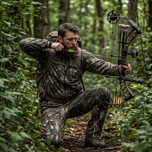 OEM Custom <b>Men's</b> <b>Summer</b> Camouflage Hunting <b>Jacket</b> Waterproof Windproof Breathable Fleece Lined Silent Shell Outdoor Sports - Product Image 5