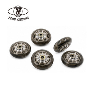 Heavy Duty 100mm PU <b>Wheels</b> 78A for Warehouse Cart Tool Trolleys Luggage <b>Suitcase</b> Inline Skate Replacement 100x24mm Casting <b>Wheel</b> - Product Image 1