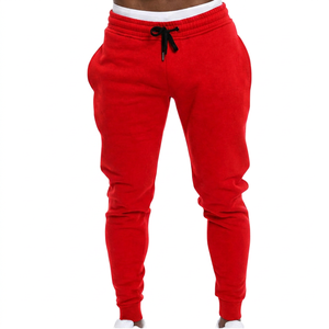 Pantalon de survêtement en coton bleu marine pour homme, taille élastique, décontracté, poches latérales, respirant, léger - Product Image 5