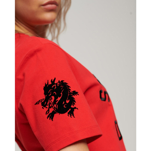Camiseta Bordada Personalizada para Mujer, Algodón Premium, Corte Holgado, Ropa Casual Urbana, Moda Femenina - Product Image 4