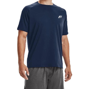 T-shirts de sport en coton à séchage rapide pour hommes, personnalisables avec logo, respirants, pour la course, la gym, le fitness et l'entraînement, vente en gros - Product Image 2