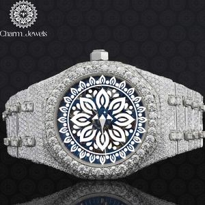 Charm_Jewels Luxury Stainless Steel Tonneau <b>Mechanical</b> <b>Watch</b> 42mm Sapphire Crystal Analog Dial Men Folding Clasp - Product Image 1