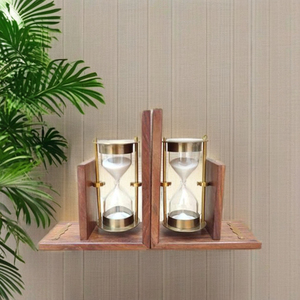 Brass Gold-Plated Round <b>Sand</b> <b>Timer</b>-Tableware for Father's Day and Chinese New Year - Product Image 2