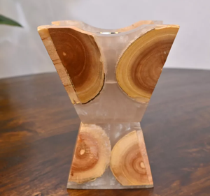 Quemador de Incienso de Madera Ecológico Hecho a Mano, Regalo Religioso de Oriente Medio para el Ramadán Mubarak 2027, Difusor Aromático de Madera de Pino para el Hogar - Product Image 3