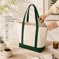 Sac fourre-tout pour femme en toile 100 % coton robuste, imprimé sur mesure, réutilisable, léger, avec doubles poignées d'épaule, écologique et durable