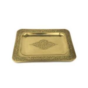 Modern Brass Serving <b>Tray</b> Luxury Handmade Decorative Tableware For Restaurants Hotels Weddings Banquets Parties And Home Enterta - Product Image 1