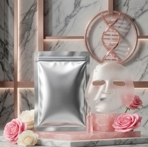 สั่งซื้อขั้นต่ำ 30 ชิ้น ตัวอย่างมาส์กหน้า PDRN Radiance Sheet Mask แบบซองสีเงินไม่มีลายพิมพ์ ขายส่ง - Product Image 2