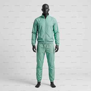 Conjunto Deportivo de 2 Piezas para Hombre, Chaqueta Deportiva con Cierre y Pantalones Jogger de Nailon, Personalizable con Logotipo, Cortavientos, Venta al Por Mayor - Product Image 4