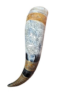 Natural Horn Drinking Mug Genuine Viking Mug Handcrafted Tankard High Selling <b>Beer</b> Ox Mug - Product Image 2