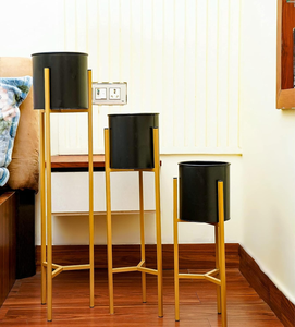 Supports à fleurs modernes en métal pour salon, chambre à coucher, présentoir de plantes, support à plantes haut pour plantes d'intérieur - Product Image 4