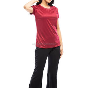 T-shirts graphiques décontractés pour femmes Vêtements d'entraînement de sport respirants avec col personnalisé T-SHIRTS d'été avec logo brodé - Product Image 6