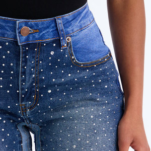 Pantalones de Moda para Mujer, Pantalones Casuales con Logotipo Personalizado, Pantalones Anchos de Mezclilla, Pantalones de Oficina para Mujer - Product Image 5