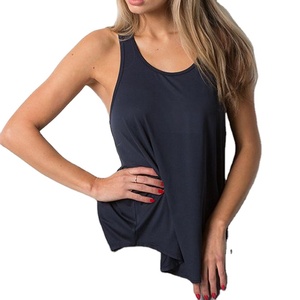 Offre Spéciale impression personnalisée dames vêtements de sport Gym débardeurs Singlet été haut court femmes athlétique entraînement dos nageur coton débardeurs hauts - Product Image 4