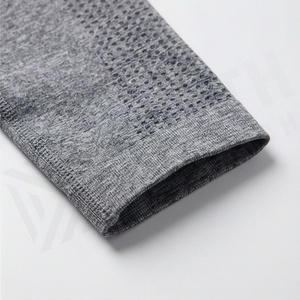 Ensemble de vêtements de sport pour femmes, jogging actif, haut court à manches longues, soutien-gorge de sport, leggings serrés, trois pièces, vêtements de sport, yoga - Product Image 6