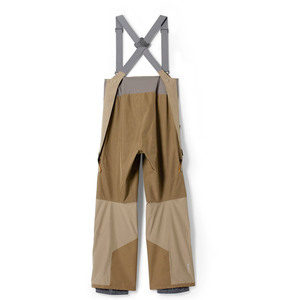 Pantalon de ski à capuche personnalisé couleur beige sable, imperméable 10 000 mm, respirant, écologique, isolé, multi-poches, pour snowboard, hiver - Product Image 2