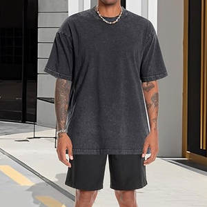 Camisetas Oversize para Mujer, Estilo Vintage Lavado, Holgadas, de Algodón, Manga Corta, con Efecto Ácido, Unisex, Tops Casuales Cómodos de Corte Holgado - Product Image 2