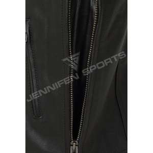 Gilet en cuir pour moto, vêtements personnalisés pour motards avec poche intérieure, gilet en cuir américain et européen - Product Image 4