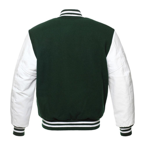 New Winter Wool Varsity <b>Jacket</b> for <b>Men</b> Geometric Pattern Waterproof Hooded OEM Service Available Custom Letterman Design - Product Image 2