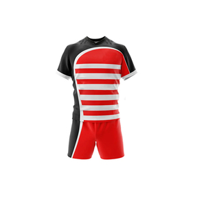 Ensemble d'uniformes de rugby de football respirants à séchage rapide sublimé personnalisé Nouveaux shorts de sport pour adultes - Product Image 3
