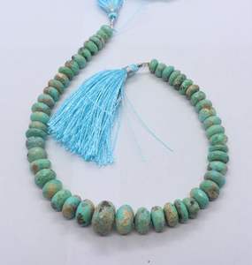 Cuentas facetadas de turquesa de Arizona AAA, 7-12 mm, cuentas de piedras preciosas de turquesa, 9 pulgadas, cuentas naturales de turquesa de Arizona - Product Image 6