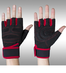 Lightweight Professional Wholesale Custom Half-finger PU Leather Weightlifting <b>Gloves</b> for Men-Waterproof Breathable Closure Gym - Product Image 1
