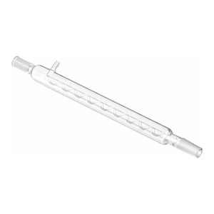 Condenseur Allihn en verre borosilicate Corning pour PYREX avec embout de récupération pour distillation sous vide - Product Image 2