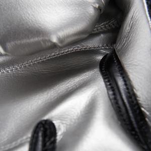 Gants de boxe professionnels 2025 les plus vendus, en cuir véritable de qualité supérieure, avec super lacets noirs et argentés - Product Image 3