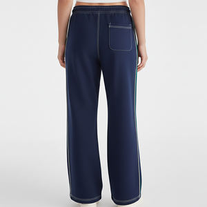 Pantalones Casuales de Mujer de Pierna Recta y Corte Regular 2026, Estilo Urbano de Invierno, con Costuras en Contraste, de Poliéster/Algodón, con Cordones Altos - Product Image 6