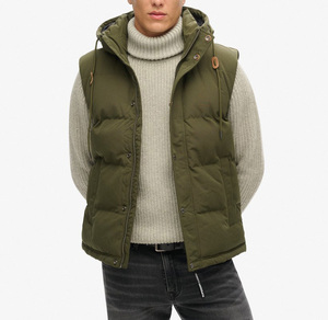 Mens Camouflage Layering <b>Gilet</b> Jacket Stand Sleeveless <b>Lightweight</b> Insulated Warm Winter Outdoor Casual Vest Customizable - Product Image 1