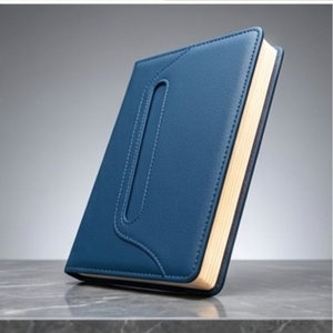 Aurelux RE0512 Jute Cover Pen Holder Corporate <b>Diary</b> with Premium <b>Custom</b> Logo Printing for Business Use - Product Image 2