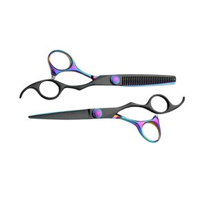 <b>Barber</b> Scissor <b>Set</b> Finger Rest Rubber Inserts Professional Hair Shears Beard Mustache Trimming Cosmetology Student - Product Image 2