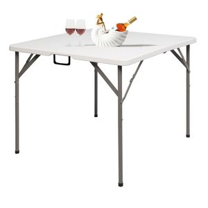 Tavolo Pieghevole Quadrato in Polietilene Soffiato 34" X 34" Facile da Montare - Product Image 5