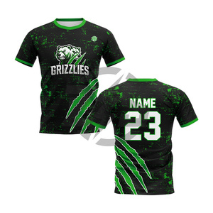 Maillot de sublimation personnalisé Grizzlies pour homme adulte, noir et rouge, respirant, en polyester, uniforme de sport OEM Zersia International, livraison en 7 jours - Product Image 4