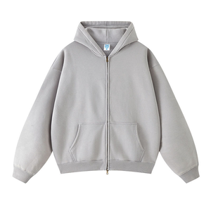 เสื้อฮู้ดดี้โอเวอร์ไซส์แบบมีซับในสำหรับฤดูหนาว ผ้าฝ้ายฟลีซ 400GSM พรีเมียม สตรีทแวร์ รับผลิตแบบ OEM แบรนด์ส่วนตัว - Product Image 4