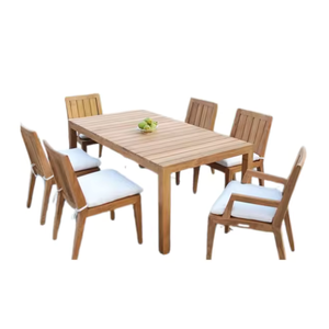 Muebles comerciales Juego de mesa de comedor de madera de teca maciza Diseño japonés moderno Muebles de restaurante Precio al por mayor - Product Image 3