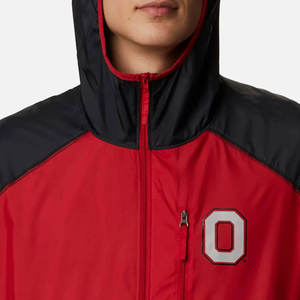 Vestes coupe-vent imperméables à double fermeture éclair avec col à capuche, design personnalisé OEM, tissu entièrement sublimé, séchage rapide, personnalisation du tissu. - Product Image 3