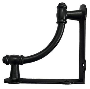 Nazarite Decorative Cast Iron Shelf Brackets Matte Black Heavy Duty - Product Image 3
