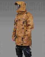 Chaqueta Táctica Techwear para Hombre, Estilo Urbano, Multibolsillos, Cortavientos, Estilo Cyberpunk, Funcional, con Capucha
