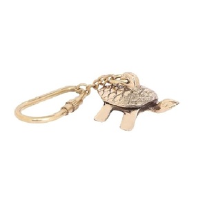 Hind Craft Living HCL00074 Llavero de Tortuga Vintage de Latón con Acabado Dorado, Amuleto de Tortuga de la Suerte, Llavero de Metal Hecho a Mano para el Hogar y el Coche - Product Image 6