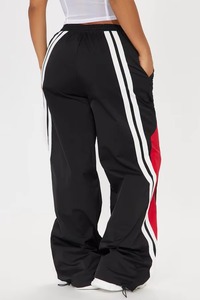 <b>Men's</b> Black Red <b>White</b> Track <b>Pants</b> Elastic Waist Drawstring Side Pockets Casual Loose Fit Breathable Spring Wear - Product Image 3
