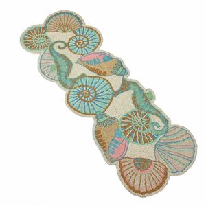 Designer Handmade Beaded Embroidery <b>Table</b> <b>Runner</b> Luxury Modern Seed Beads Embroidery <b>Table</b> <b>Runner</b> For <b>Dining</b> Use - Product Image 5