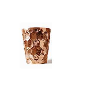 Mug de voyage en verre et cuivre pur fait main Bold Blossom - Portable, anti-fuite, réutilisable pour des bienfaits santé, qualité supérieure, prix de gros - Product Image 3