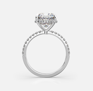 Anillo de 3 Quilates con Corte Cojín y Brillo Intenso - Product Image 3